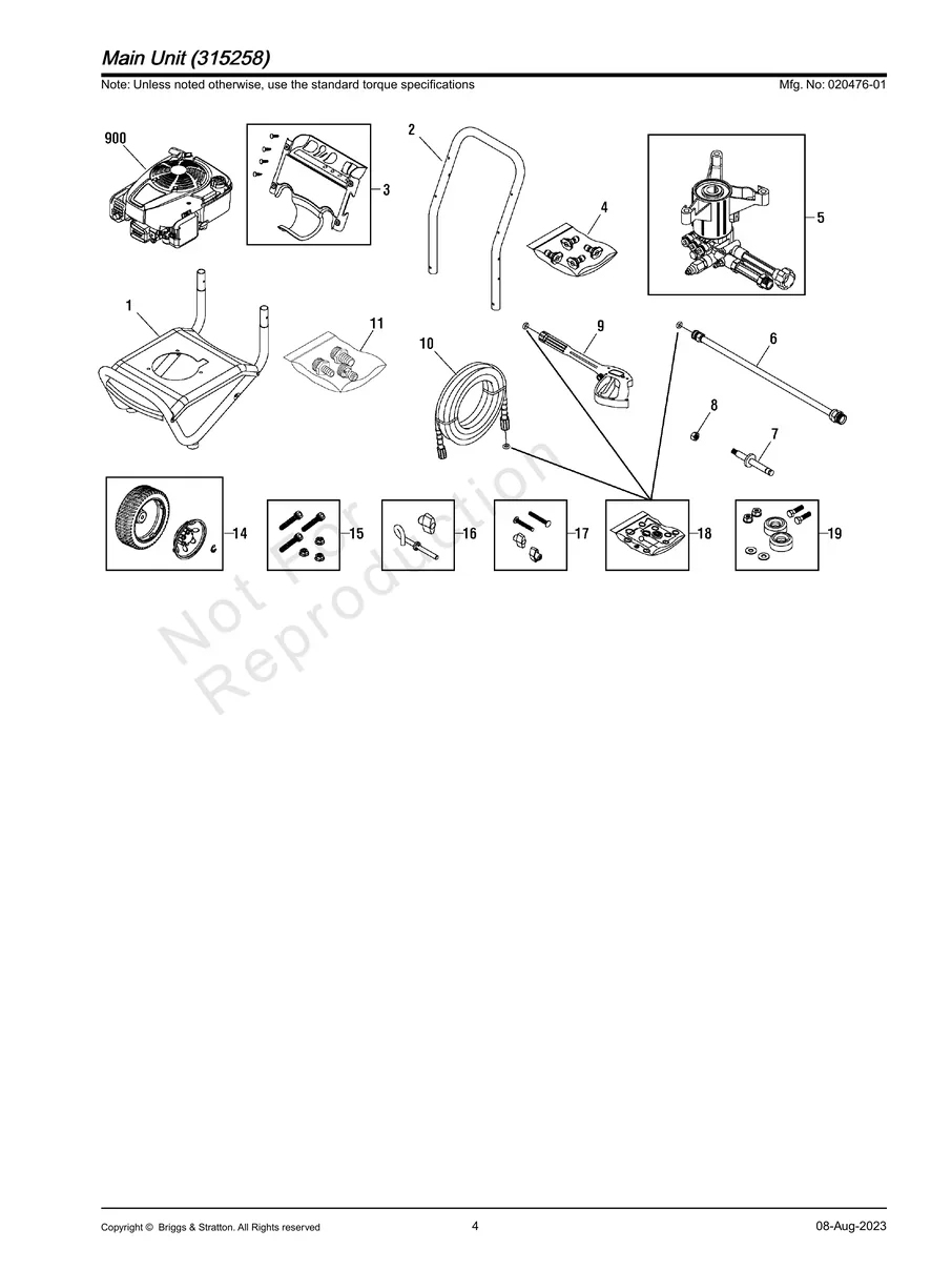 BRIGGS AND STRATTON, 020476-01, IPL.4
